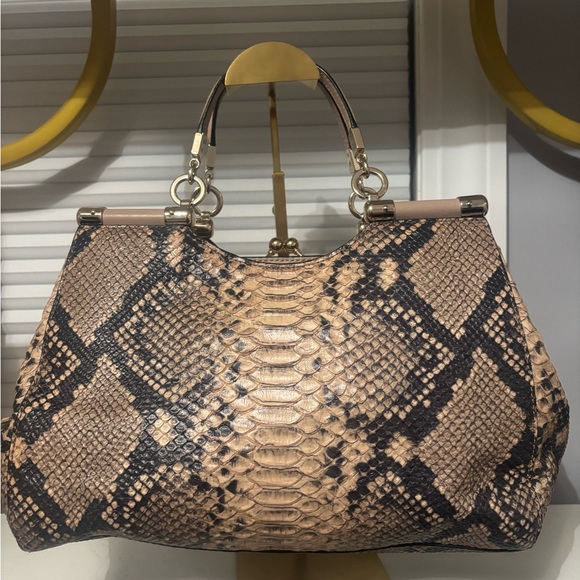 Coach Madison Python Embossed Leather Bag - Picture 7 of 10